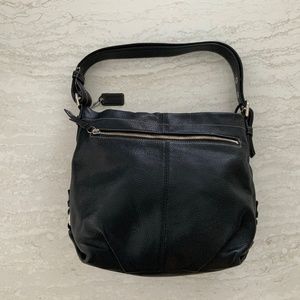 Coach Duffle pebbled leather hobo shoulder bag F15064